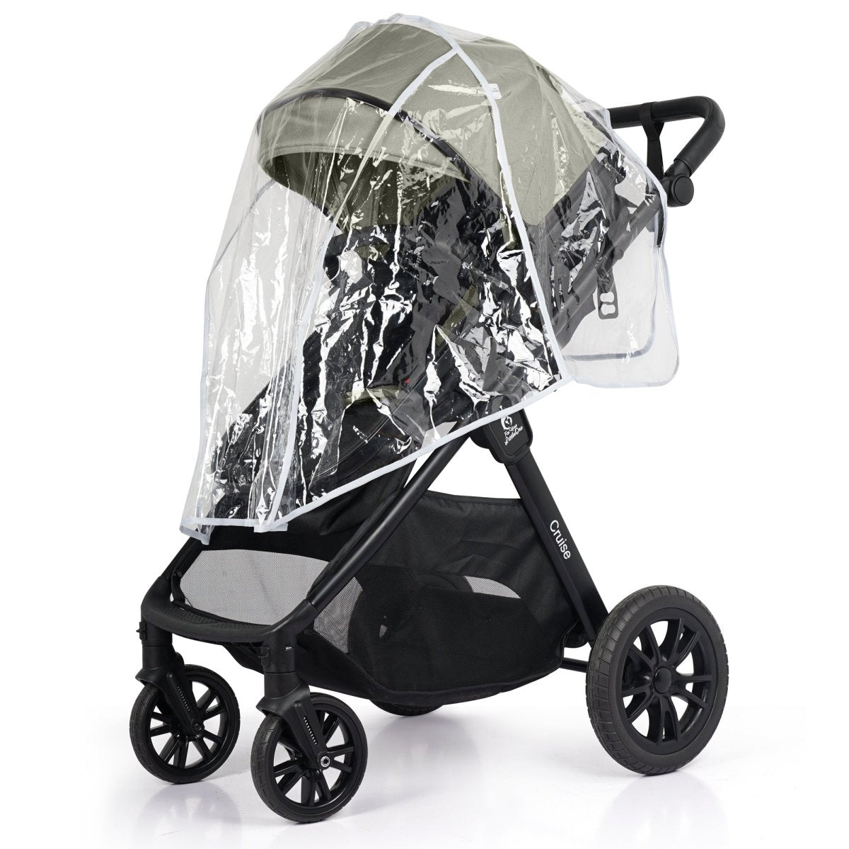 For Your Little One Cruise 3 In 1 Travel System With i-Size Car Seat - Pebble Sage (Free Cupholder And Seat Liner Included!)
