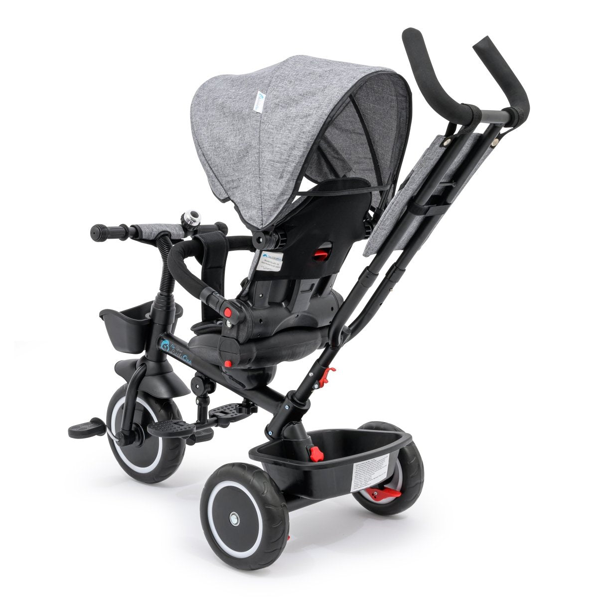 Foryourlittleone 6 in 1 Trike V3 - Grey (9 months - 5 years)