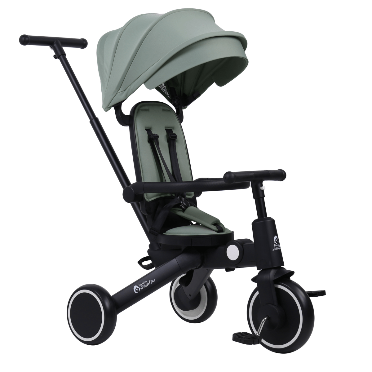 Foryourlittleone Xplor 6 in 1 Foldable Trike - Green (10m-5y)