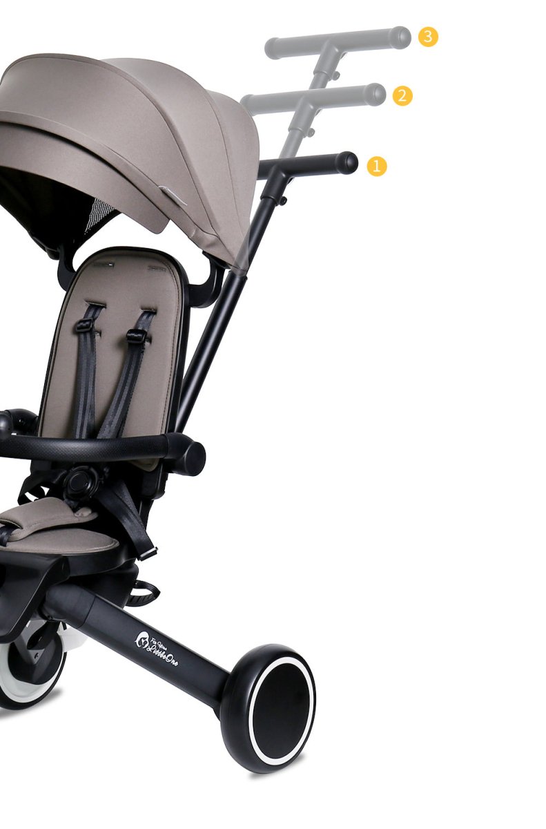 Foryourlittleone Xplor 6 in 1 Foldable Trike - Grey Olive (10m-5y)