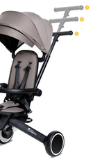 Foryourlittleone Xplor 6 in 1 Foldable Trike - Grey Olive (10m-5y)