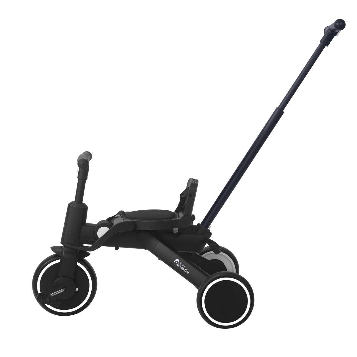 Foryourlittleone Xplor 6 in 1 Foldable Trike - Jet Black (10m-5y)