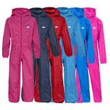 Kids Trespass Button Waterproof All-In-One Suit