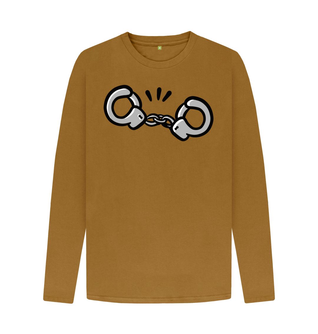 Men 'Empower' Hand cuff Print long Sleeve T-Shirt