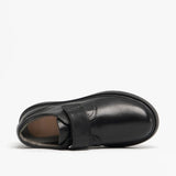 GEOX RIDDOCK Boys Single Strap School Shoes Black