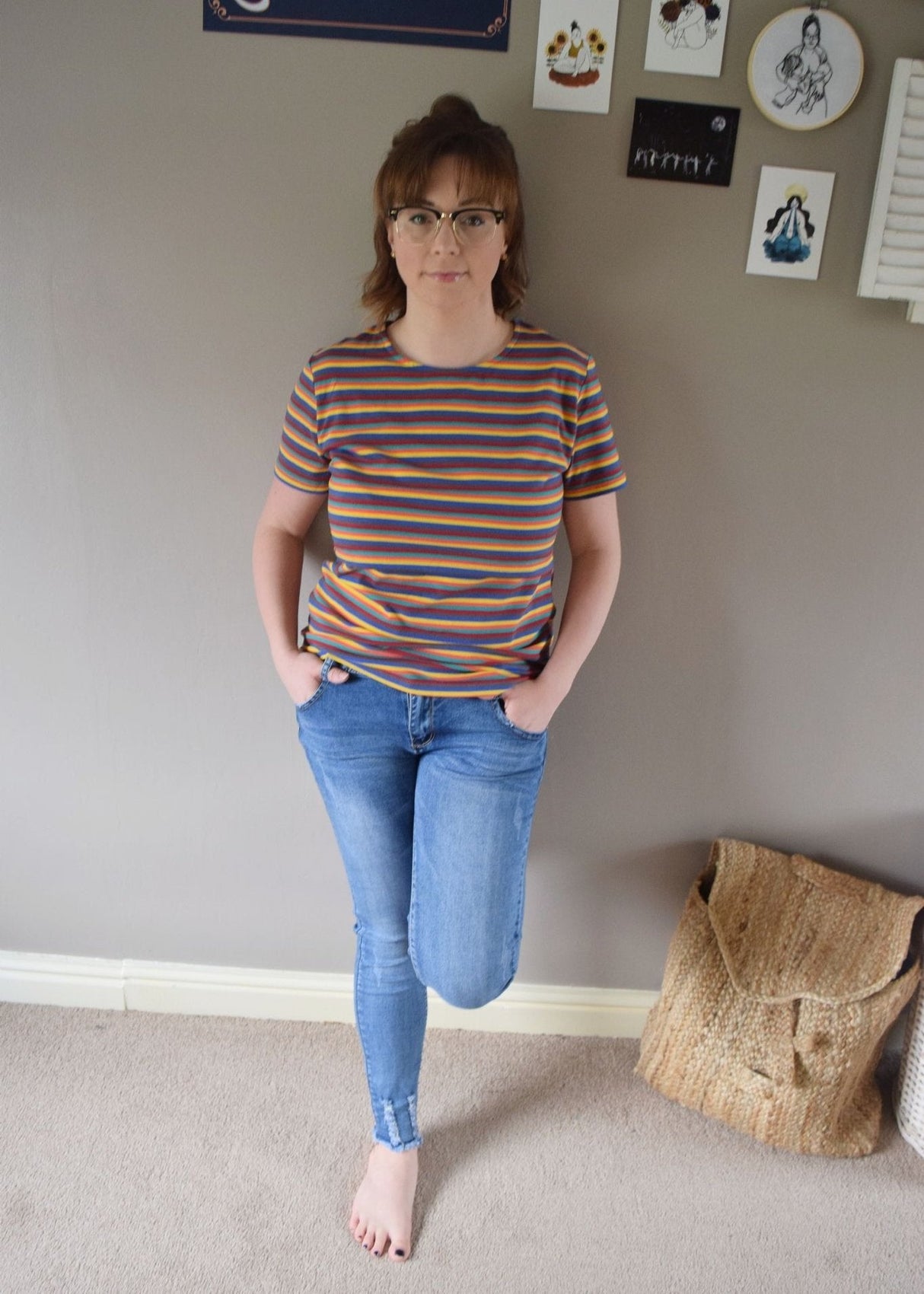 Hazel Stripe Breastfeeding Top