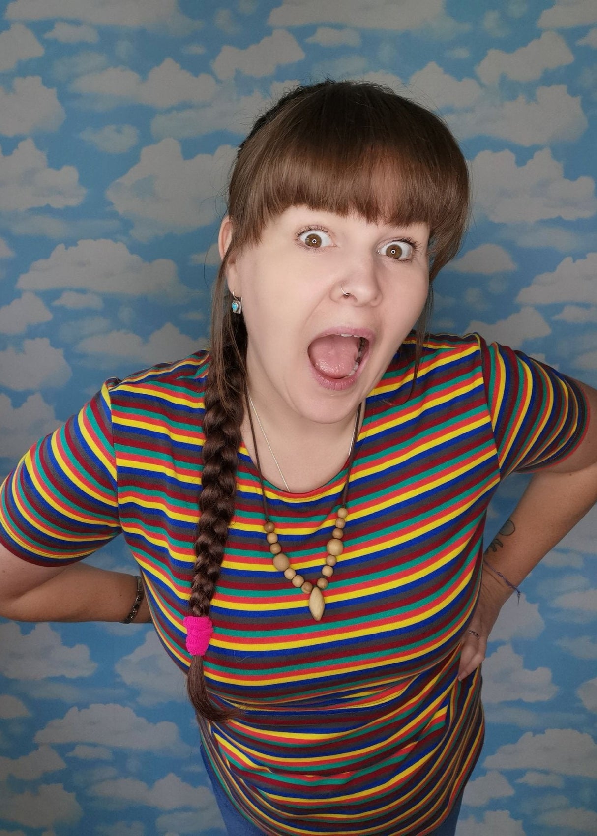 Hazel Stripe Breastfeeding Top