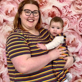 Hazel Stripe Breastfeeding Top