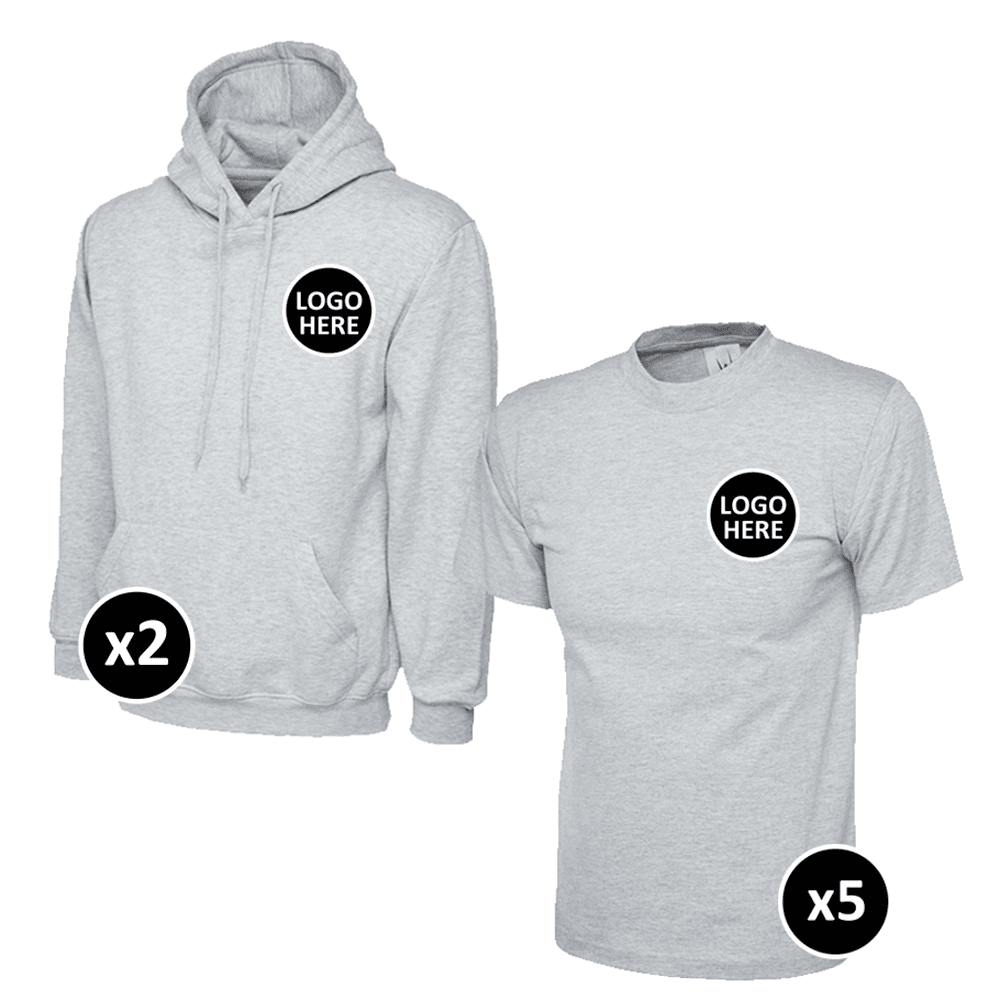 Uneek Hoodie & T-Shirts Bundle - 7 Items