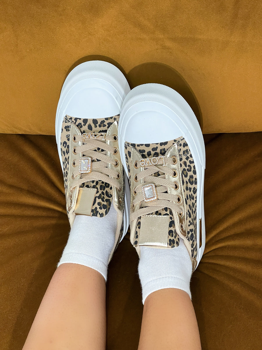 Lace Up Love Platform Trainers