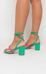 Ankle Strappy Heeled Sandals
