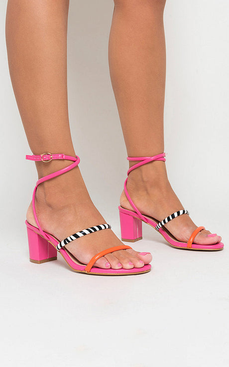 Ankle Strappy Heeled Sandals-3