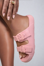 Double Strap Slide Sandals-5