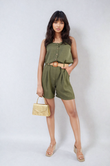 Strappy Button Top