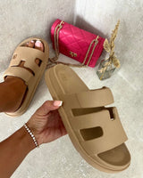 Cut Out Open Toe Strappy Sandals-1