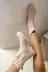 Slip-On Platform Ankle Boots – Effortless Height, Everyday Edge