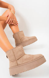 Thick Heel Platform Boots