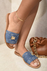 Open Toe Flat Sandals