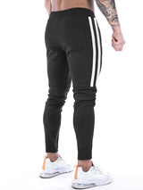 Men's Stripe Ankle Zip Jogger Pants