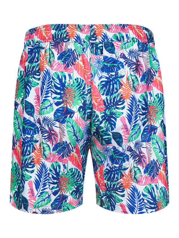 Men's Wonderland Floral Print Vacation Shorts