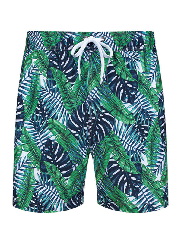 Men's Wonderland Floral Print Vacation Shorts