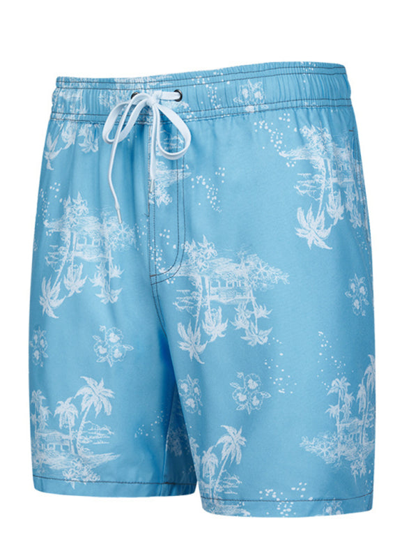 Men's Wonderland Floral Print Vacation Shorts