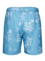 Men's Wonderland Floral Print Vacation Shorts