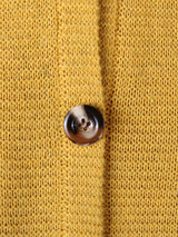 Women’s knit V neckline hood detail long sleeve ribbed trimming sweater jacket