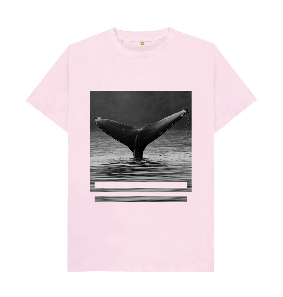 Unisex whales Tail Print T-shirt