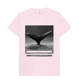 Unisex whales Tail Print T-shirt