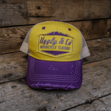 Yellow & Purple Diamond Cap