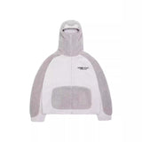 Lambswool Fashion Hoodie – Warm Loose-Fit Street Style Coat