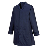 Portwest AS10 Anti-Static ESD Coat Navy XL