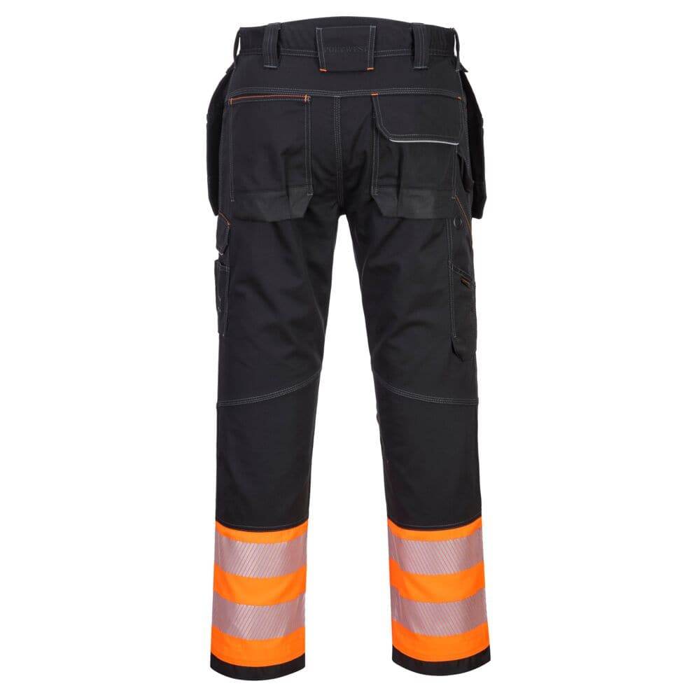 PORTWEST PW307 PW3 HI-VIS CLASS 1 HOLSTER POCKET TROUSERS