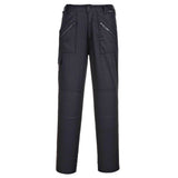 PORTWEST S687 WOMEN'S ACTION TROUSERS BLACK XS REGULAR LEG