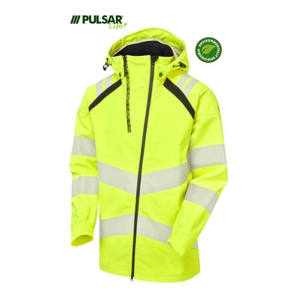 PULSAR® LIFE LFE909 GRS Men's Waterproof Windproof Shell Jacket Yellow