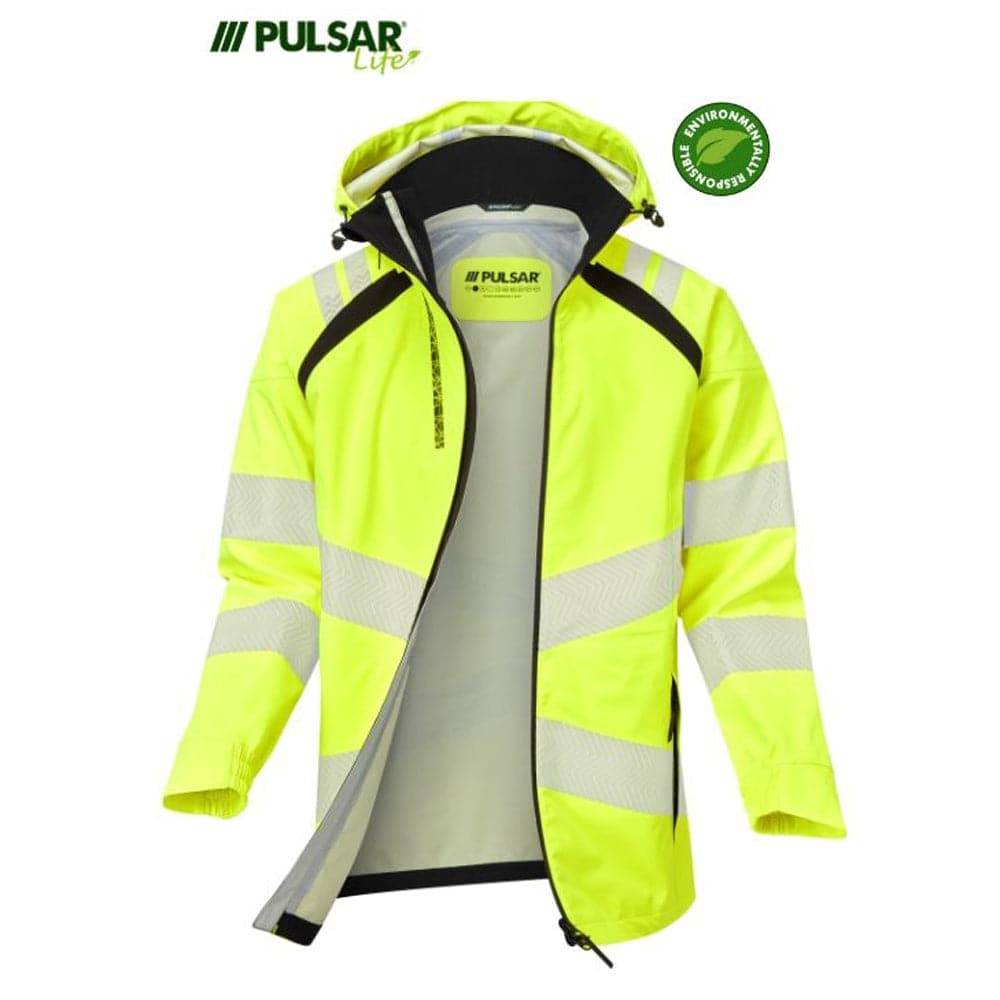 PULSAR® LIFE LFE909 GRS Men's Waterproof Windproof Shell Jacket Yellow