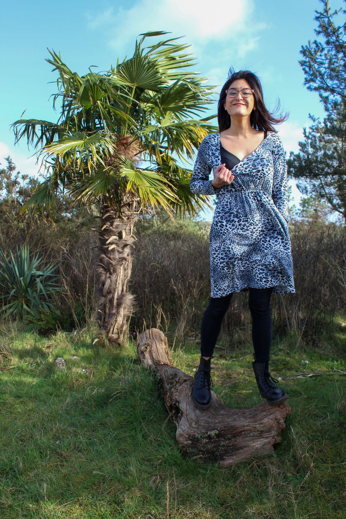 Petite Lola Leopard Dress