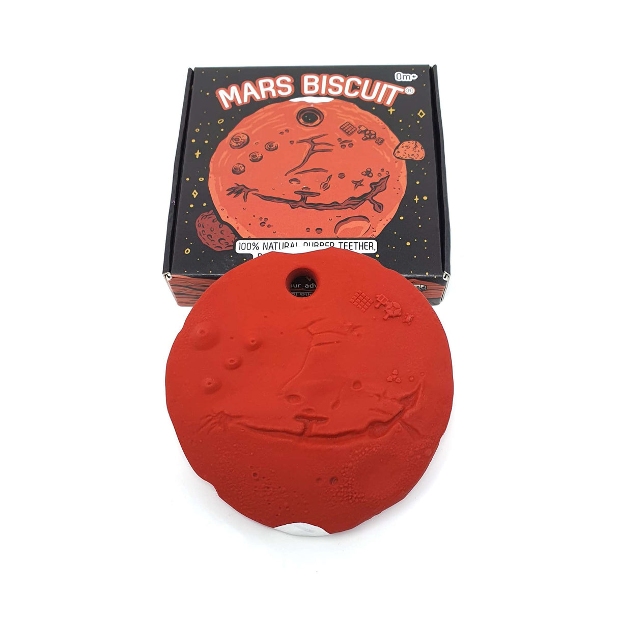 Mars Biscuit® Natural Rubber Space Themed Baby Toy