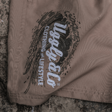 Beige Diamond Swim Shorts