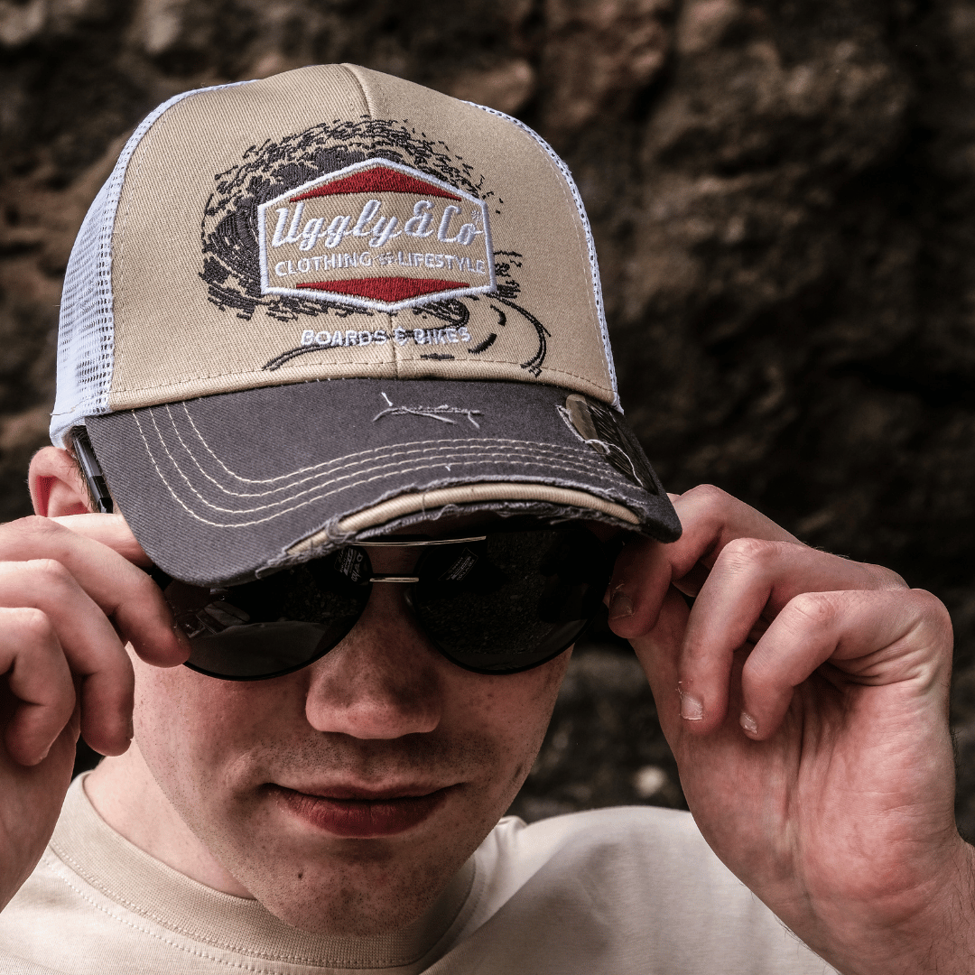 Beige Surf Diamond Cap