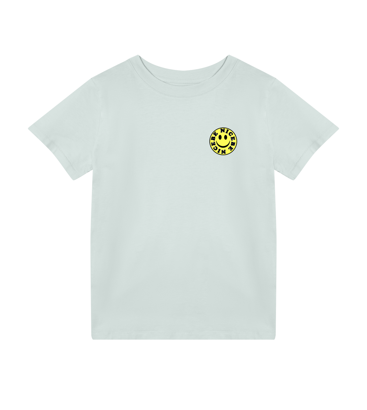 ''Be Nice'' - Kids Tee (Yellow Smiley)