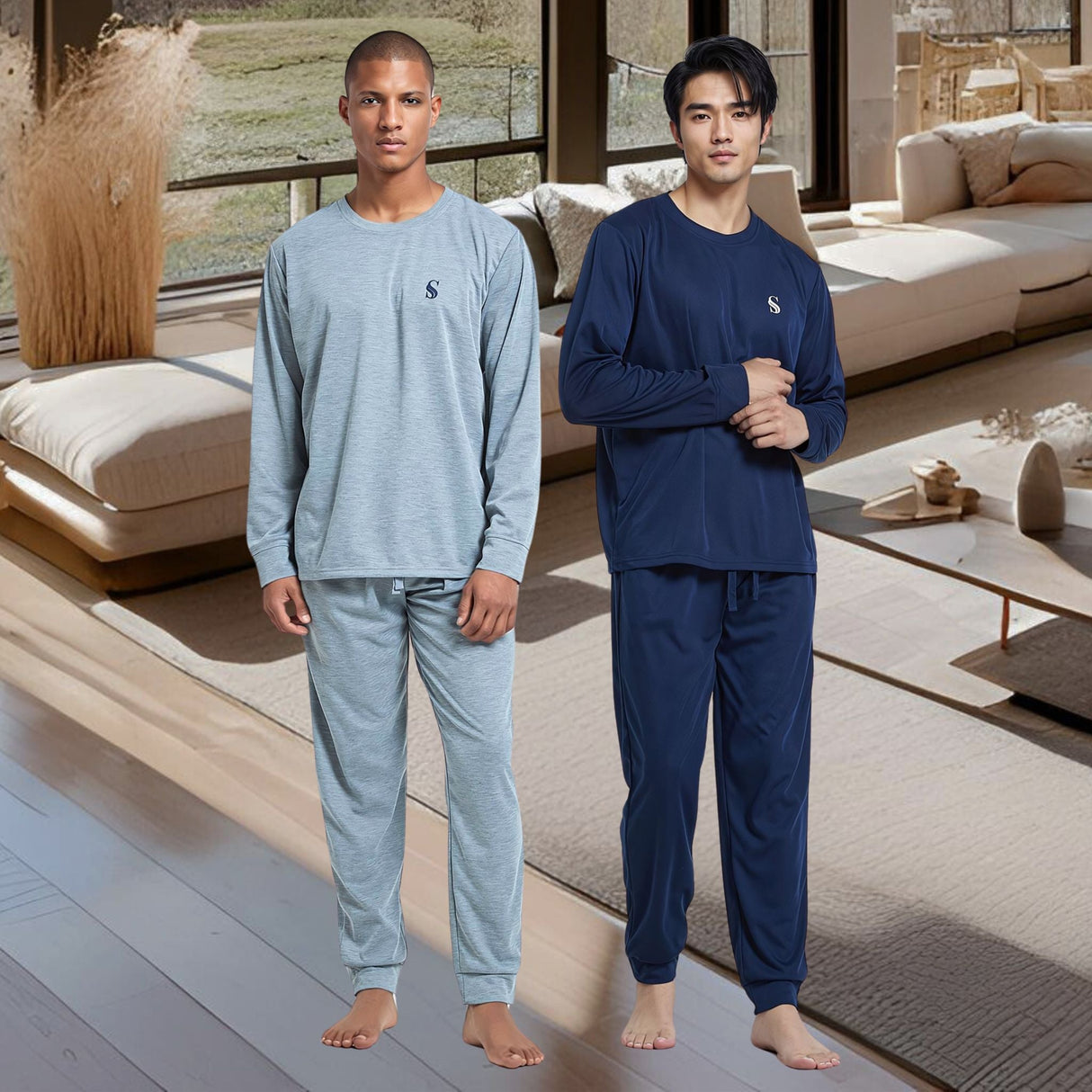 Ultimate Comfort Men's Pyjama Set with Siro Spinning Tech