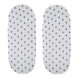 Moses Basket Jersey Fitted Sheet 100% Cotton - Pack Of 2