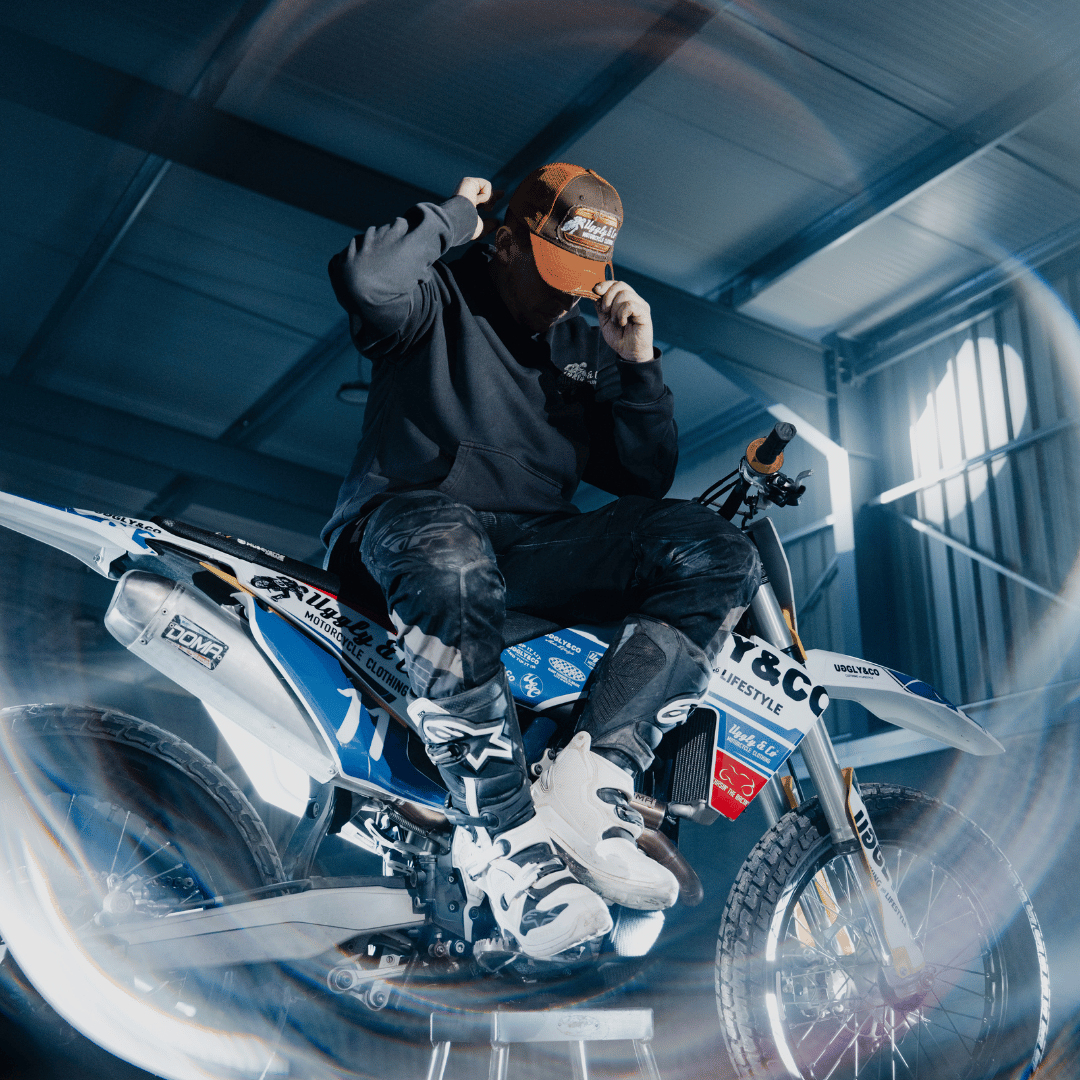 Black Flattrack Hoodie