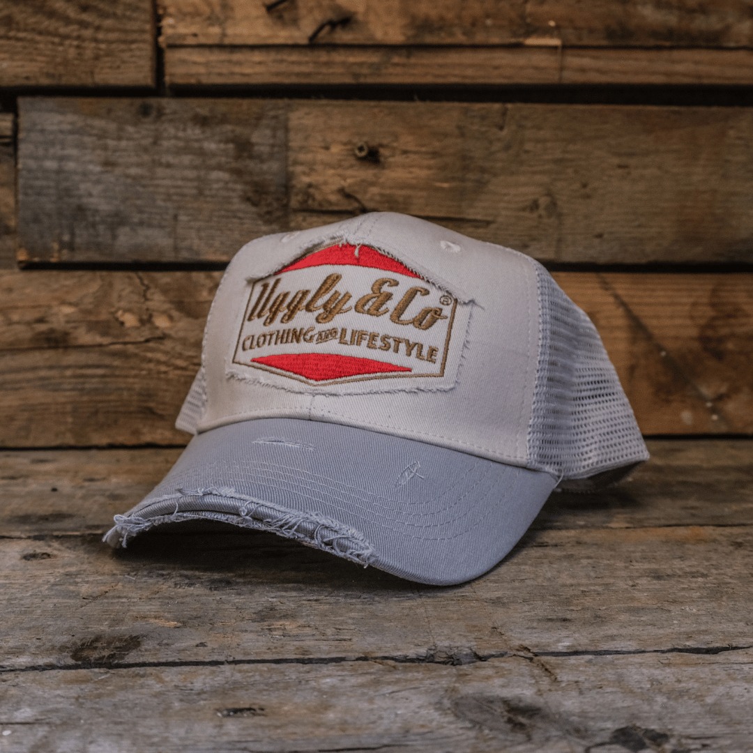 Silver & Grey Diamond Cap