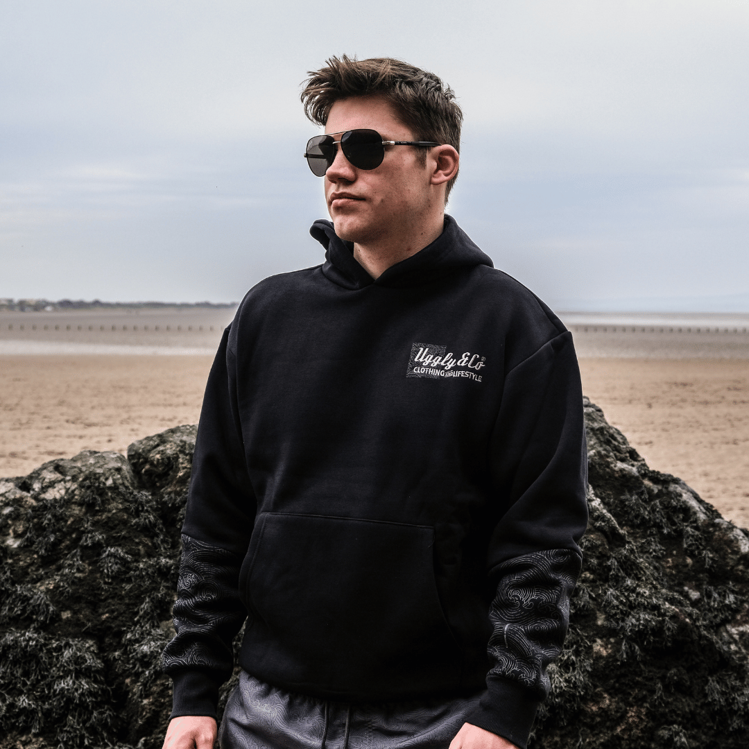 Black Surf Diamond Hoodie