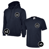Uneek Hoodie & T-Shirts Bundle - 7 Items