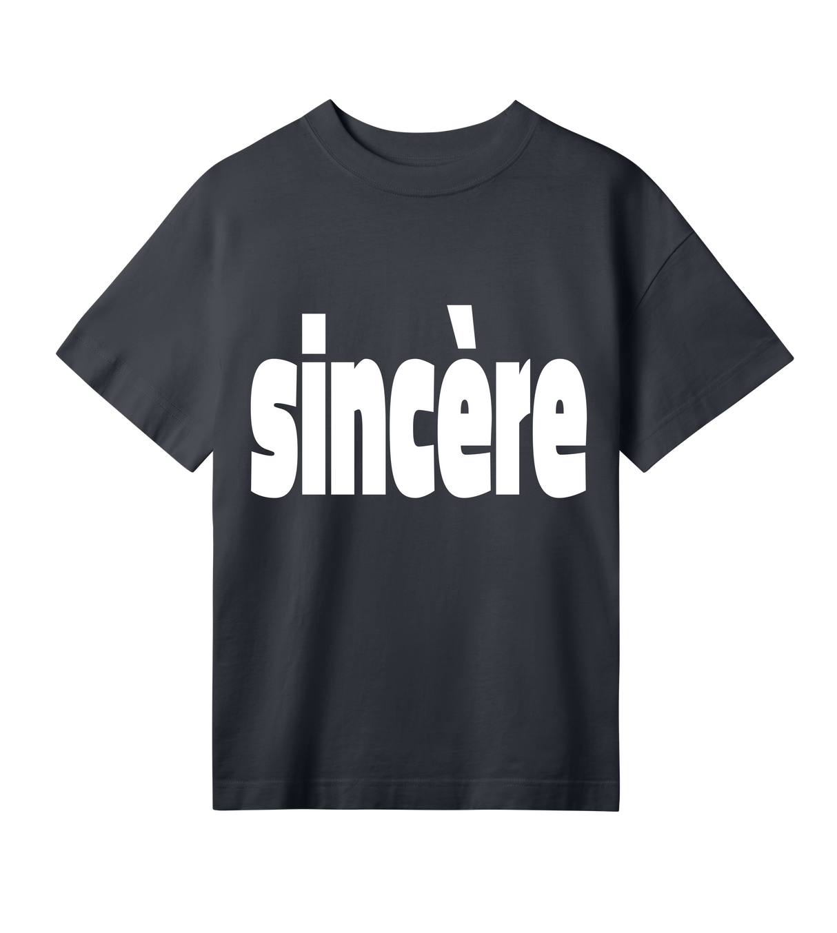 Sincère Womens Oversized Tee Black