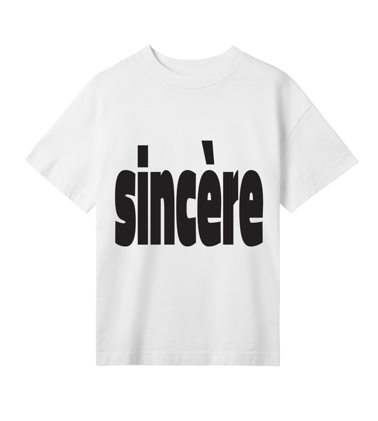 Sincère Womens Oversized Tee White